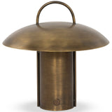 Kivo Cordless Table Lamp, Antique Brass by Four Hands