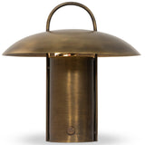 Kivo Cordless Table Lamp, Antique Brass by Four Hands