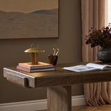 Kivo Cordless Table Lamp, Antique Brass by Four Hands
