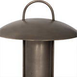 Kivo Cordless Table Lamp, Antique Nickel by Four Hands