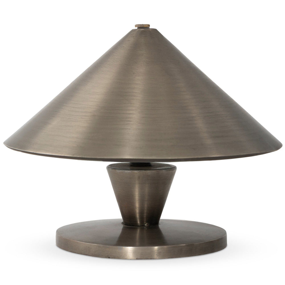 Nyra Cordless Table Lamp, Antique Nickel by Four Hands