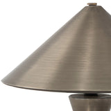Nyra Cordless Table Lamp, Antique Nickel by Four Hands
