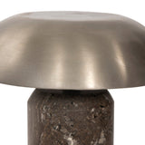 Zana Cordless Table Lamp, Antique Nickel/Charcoal  by Four Hands