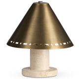 Azra Cordless Table Lamp, Antique Brass by Four Hands