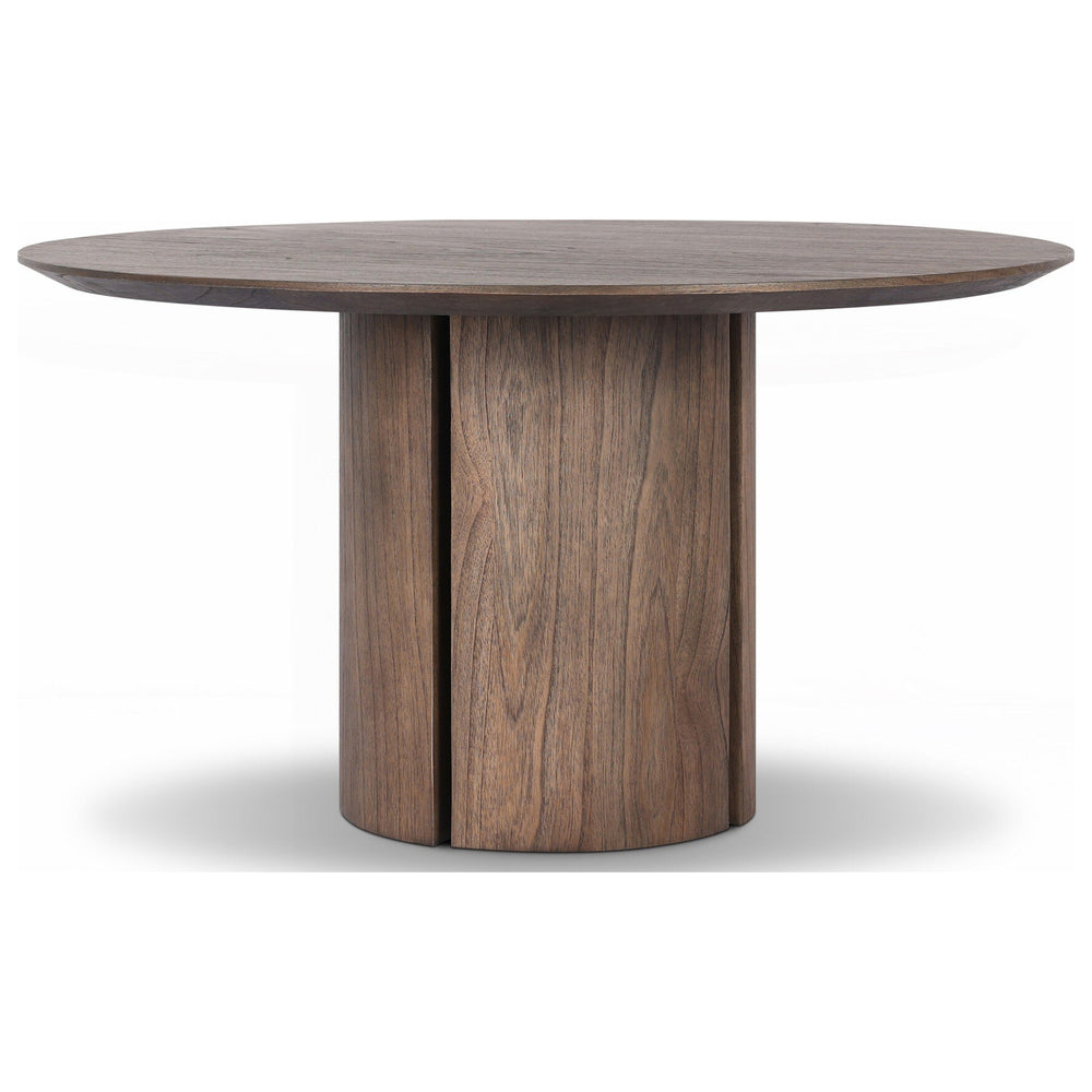 Ranta Dining Table, Stained Saddle Brown Mindi Veneer by Four Hands — PRM_1