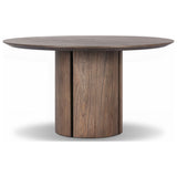 Ranta Dining Table, Stained Saddle Brown Mindi Veneer by Four Hands — PRM_1
