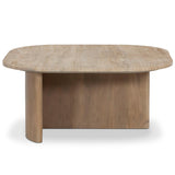 Christopher Coffee Table, Taupe Travertine by Four Hands