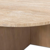 Christopher Coffee Table, Taupe Travertine by Four Hands