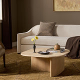 Christopher Coffee Table, Taupe Travertine by Four Hands