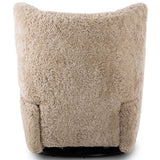 Amelie Swivel Recliner, Beige Shearling by Four Hands
