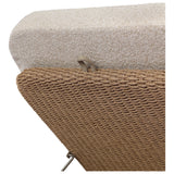 Felicio Outdoor Chaise, Jasper Natural by Four Hands — DET_1