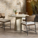 Rosso Outdoor Dining Table, Weathered Natural by Four Hands