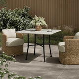 Tabitha Outdoor Dining Table, White by Four Hands