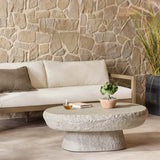 Magnus Outdoor Coffee Table, Natural  by Four Hands