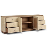 Meyer Media Console, Natural Fleck by Four Hands
