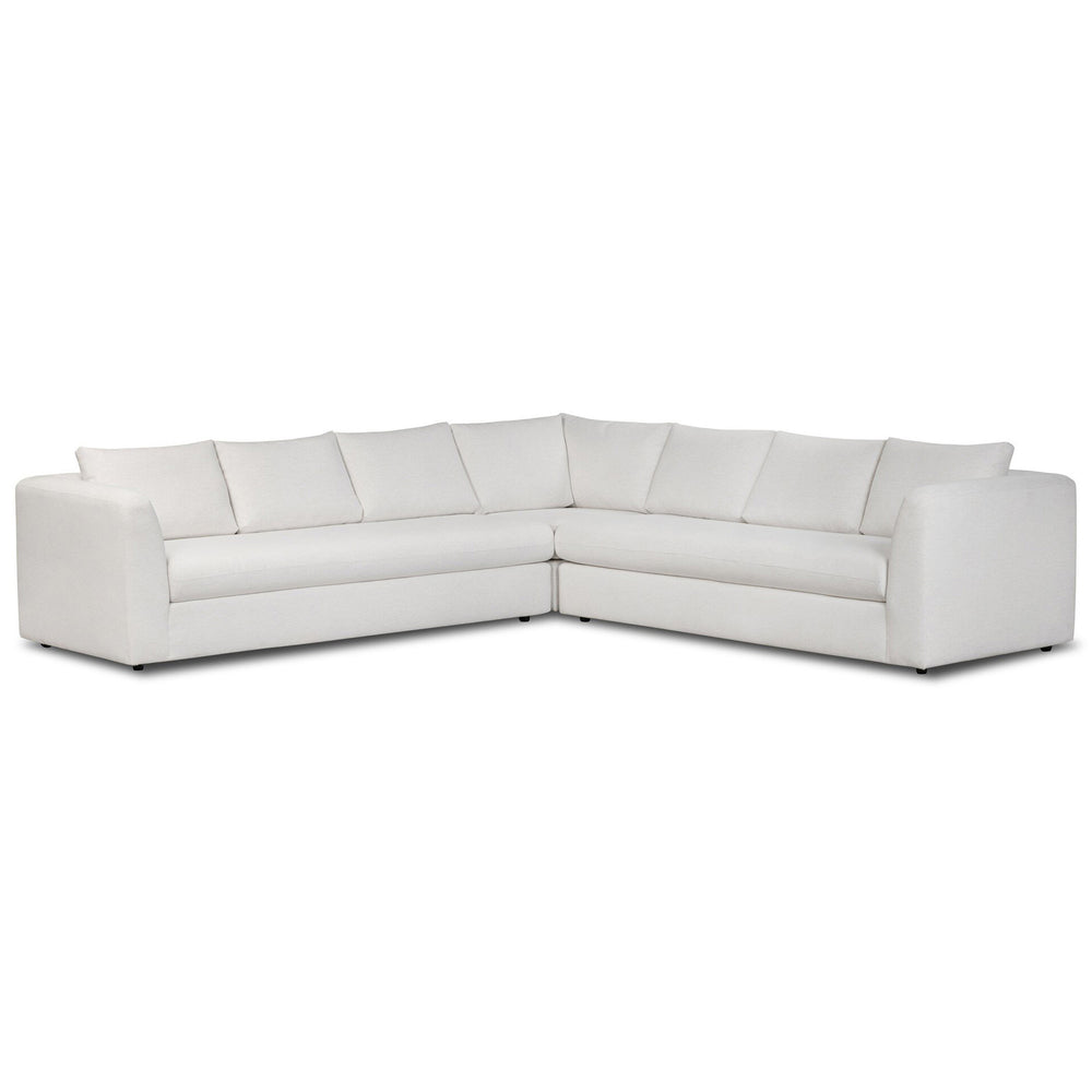 Anissa 3 Piece Corner Sectional, Nomad Snow by Four Hands