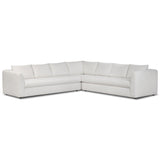 Anissa 3 Piece Corner Sectional, Nomad Snow by Four Hands