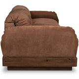 Voller 96" Leather Sofa, Nubuck Tobacco by Four Hands