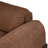 Voller 96" Leather Sofa, Nubuck Tobacco by Four Hands