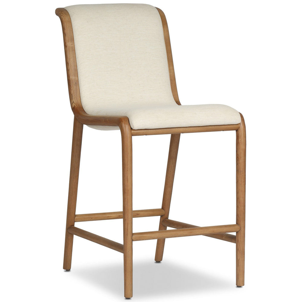 Rafe Stool, Nomad Snow by Four hands
