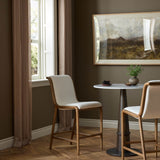 Rafe Stool, Nomad Snow by Four hands