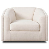 Presley Swivel Chair, Nomad Snow by Four Hands