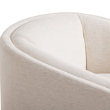 Presley Swivel Chair, Nomad Snow by Four Hands
