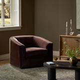 Presley Swivel Chair, Monte Chocolate by Four Hands