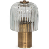 Nomi Cordless Table Lamp, Antique Brass by Four Hands