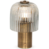 Nomi Cordless Table Lamp, Antique Brass by Four Hands