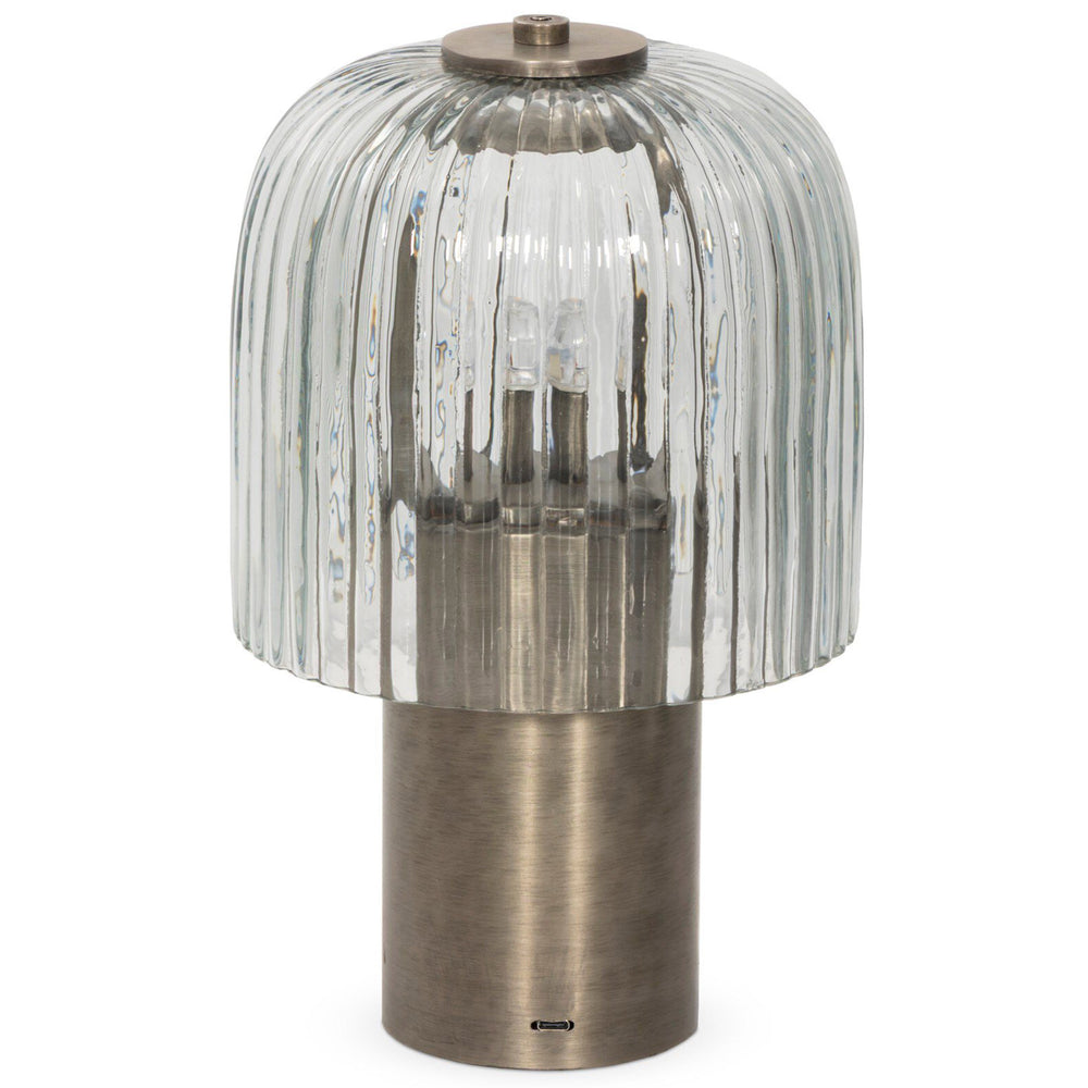 Nomi Cordless Table Lamp, Antique Nickel by Four Hands