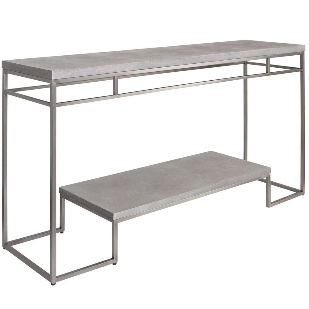 Clea Console Table, Light Gray-Furniture - Accent Tables-High Fashion Home