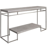 Clea Console Table, Light Gray-Furniture - Accent Tables-High Fashion Home