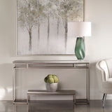 Clea Console Table, Light Gray-Furniture - Accent Tables-High Fashion Home