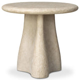 Rosso Outdoor End Table, Weathered Natural by Four Hands