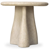 Rosso Outdoor End Table, Weathered Natural by Four Hands