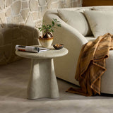 Rosso Outdoor End Table, Weathered Natural by Four Hands