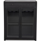 Santiago Bar Cabinet, Smoked Black by Four Hands
