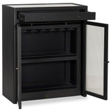 Santiago Bar Cabinet, Smoked Black by Four Hands