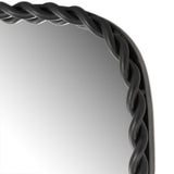 Dren Wall Mirror, Matte Black by Four Hands