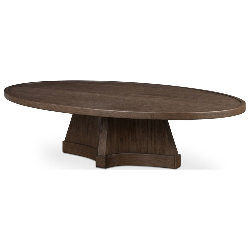 Ember Coffee Table, Tumbled Brown Oak Veneer by Four Hands — PRM_1