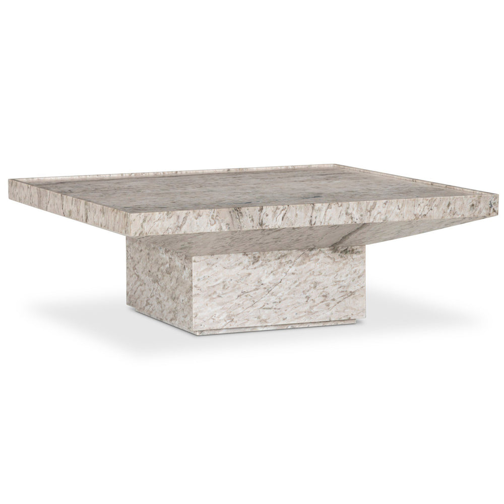 Lex Coffee Table, Sand Marble by Four Hands