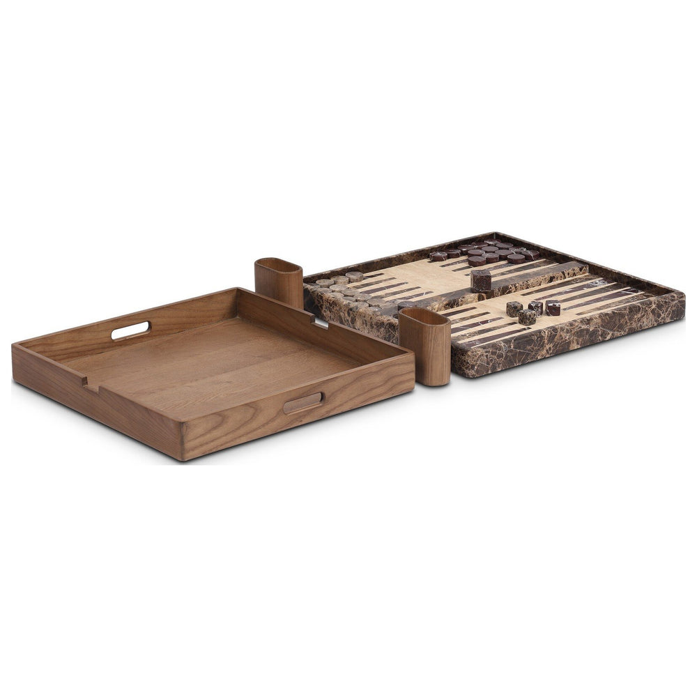 Stone Backgammon, Amber Ash Veneer by Four Hands — PRM_1