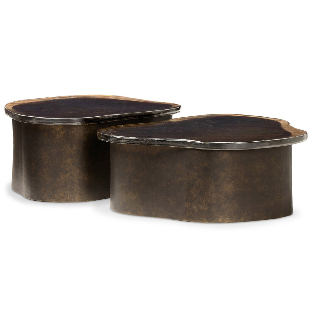 Efran Nesting Coffee Tables, Smoked Brown by Four Hands