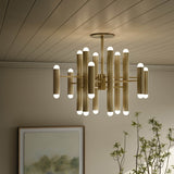 Vesta Chandelier, Burnished Brass by Four Hands