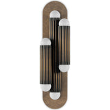 Vesta Triple Sconce, Heritage Bronze Brass by Four Hands
