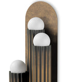 Vesta Triple Sconce, Heritage Bronze Brass by Four Hands
