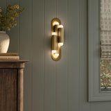 Vesta Triple Sconce, Burnished Brass by Four Hands