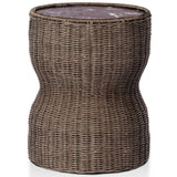 Brixby Outdoor End Table, Merlot Marble by Four Hands