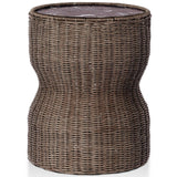 Brixby Outdoor End Table, Merlot Marble by Four Hands